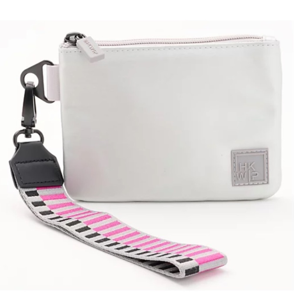 IHKWIP Everyday Essentials RFID Wristlet Pouch ~ Silver Metallic